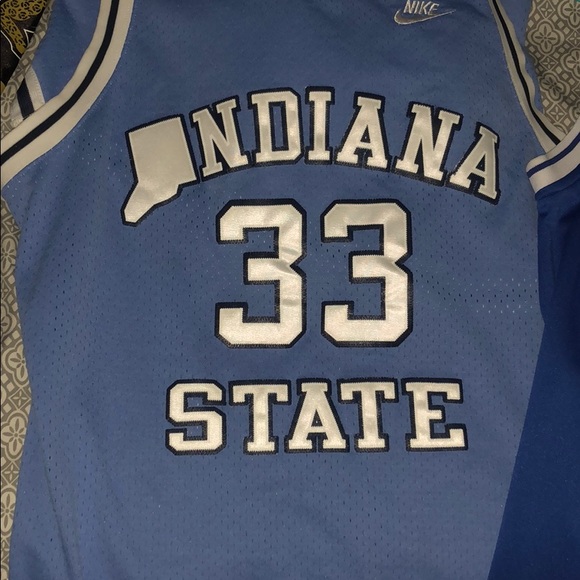 nike larry bird indiana state jersey